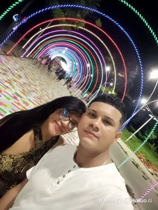 Family Bonds Under a Rainbow Tunnel of Lights – AI Generated Video | Hailuo AI