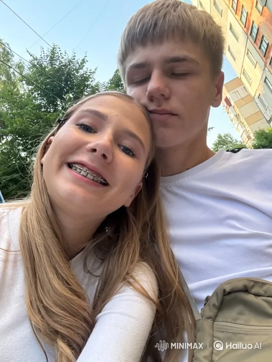 Family Moment: Couple and Daughter's Joyful Hug – AI Generated Video | Hailuo AI