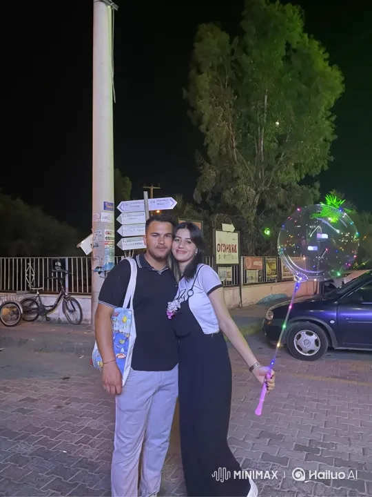 Family Embrace with Fairy Lights Balloon – AI Generated Video | Hailuo AI