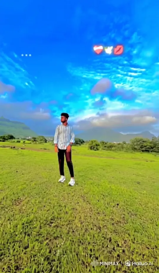 Man in Meadow to Earth from Space Panorama – AI Generated Video | Hailuo AI