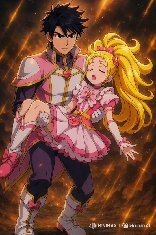 Anime Hero Revives Lover with a Kiss – AI Generated Video | Hailuo AI