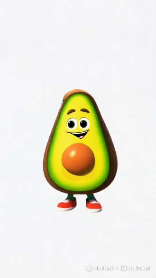 Animated Avocado Struggles with Sleep Anxiety – AI Generated Video | Hailuo AI