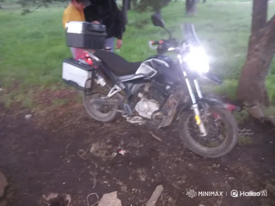 Motorcycle's Suspension Lowering on Muddy Ground – AI Generated Video | Hailuo AI