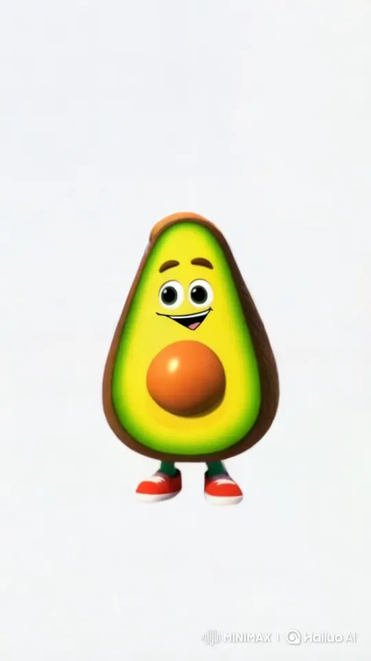 Animated Avocado Grills Sausages with Joy – AI Generated Video | Hailuo AI