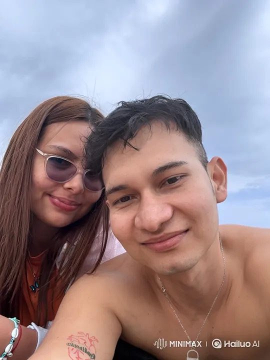 Family Embraces in Candid, Grainy Outdoor Video – AI Generated Video | Hailuo AI