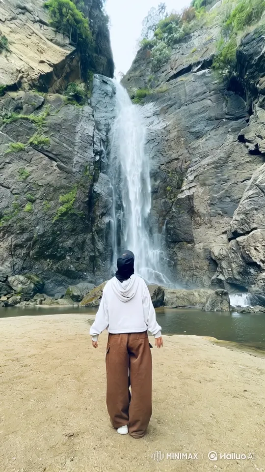 Panoramic Journey from Waterfall to Earth from Space – AI Generated Video | Hailuo AI