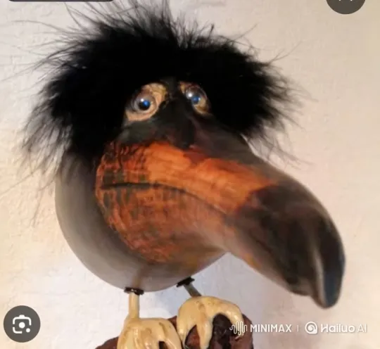 Bird-like Creature Climbs and Gets Covered in Soot on Steam Locomotive – AI Generated Video | Hailuo AI