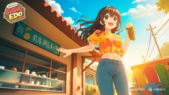 Morning Glow at Warung Nasi Mamah Edo – AI Generated Video | Hailuo AI