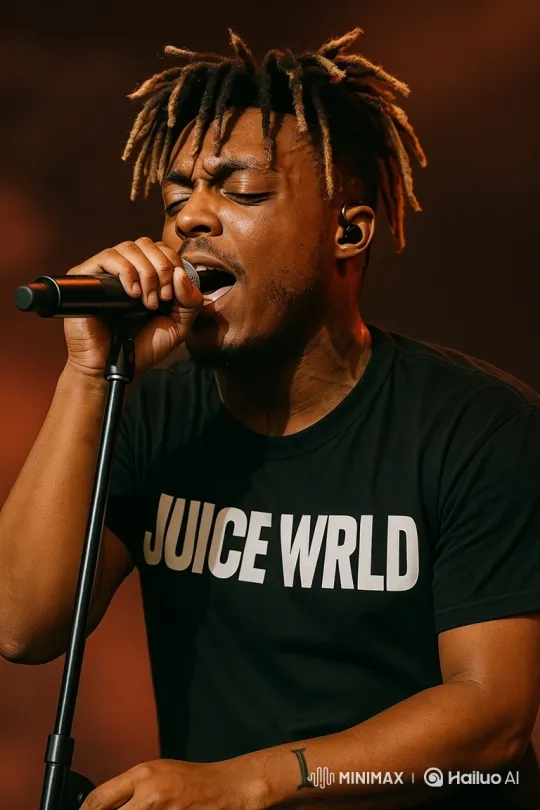 Emotional Performance of Juice WRLD on Stage – AI Generated Video | Hailuo AI