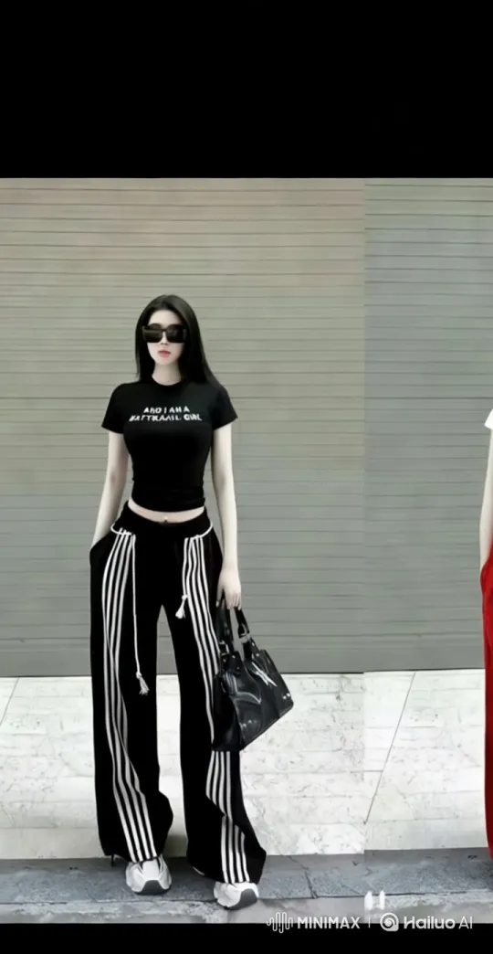 Modern Girl Struts Gracefully in 4K with Chic Outfit – AI Generated Video | Hailuo AI