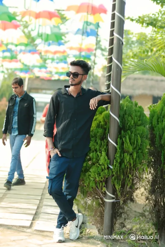 Young Couple Meets in Sunlit Park – AI Generated Video | Hailuo AI