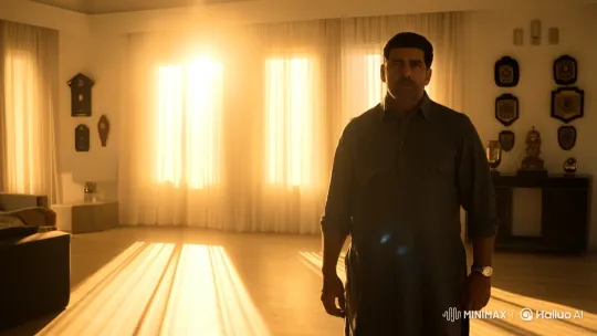 Shahid Afridi Commands Attention in Golden Light – AI Generated Video | Hailuo AI