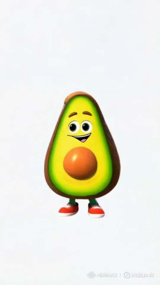Animated Avocado Preparing Roast Duck in a Backyard – AI Generated Video | Hailuo AI