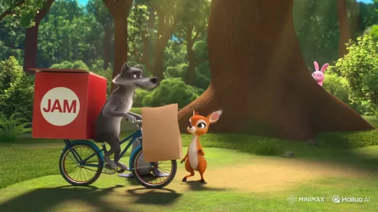 Wolf Delivers Fast Food to Forest Animals – AI Generated Video | Hailuo AI