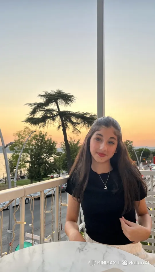 Young Woman Gently Detained on Balcony at Dusk – AI Generated Video | Hailuo AI
