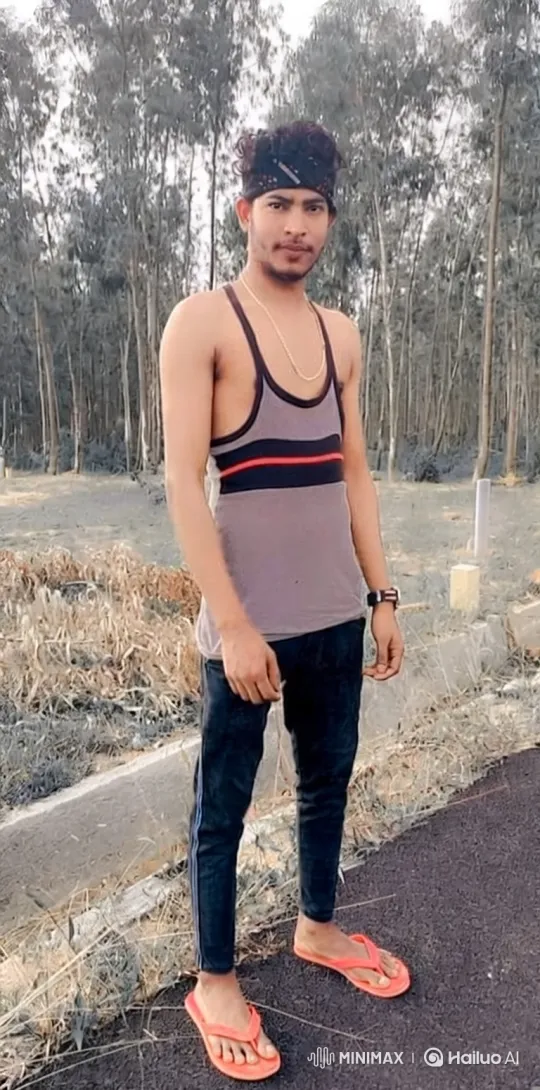Young Man Observes Panda Amidst Forest Landscape – AI Generated Video | Hailuo AI