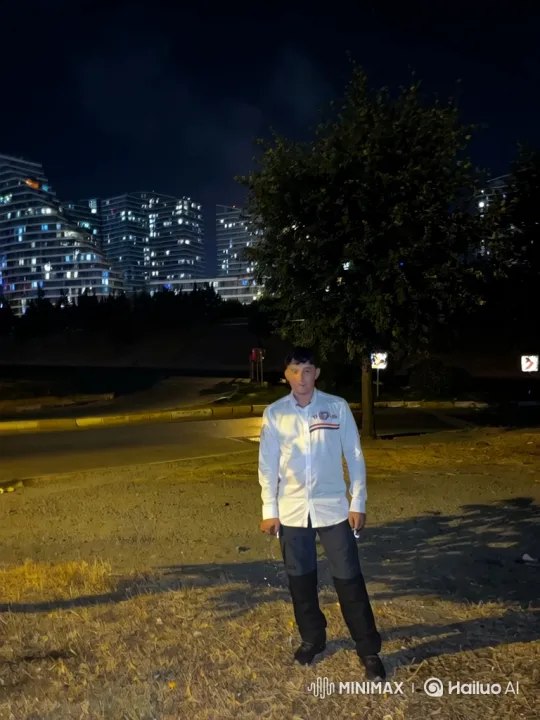 Man Detained by Police at Night – AI Generated Video | Hailuo AI