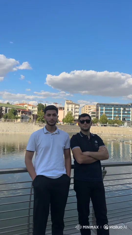 Two Men Detained by Police on Waterfront Promenade – AI Generated Video | Hailuo AI
