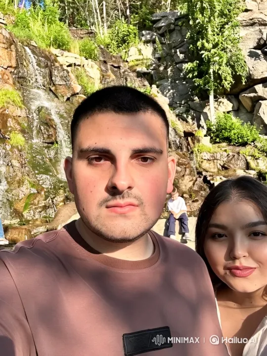 Family Reunion: Couple Embraces Running Child – AI Generated Video | Hailuo AI