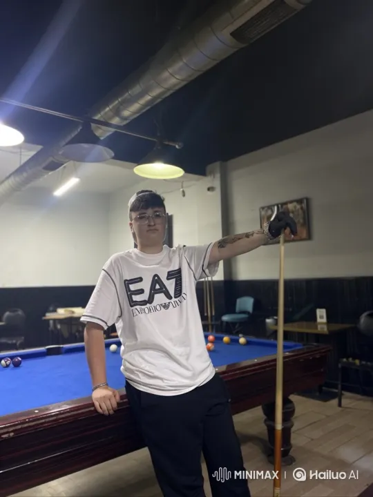 Young Man Detained by Police at Pool Table – AI Generated Video | Hailuo AI