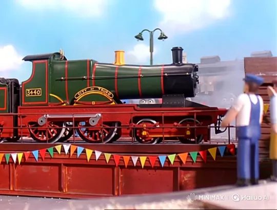 Crowd Admires and Photographs 'City of Truro' Steam Engine – AI Generated Video | Hailuo AI