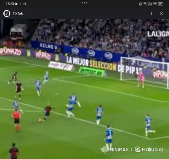 Lamine Yamal's Stunning Goal in Soccer Match – AI Generated Video | Hailuo AI