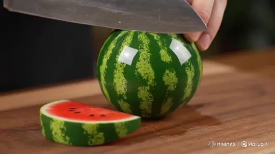 Preparing Fruit: Watermelon, Tangerines, and Strawberries – AI Generated Video | Hailuo AI