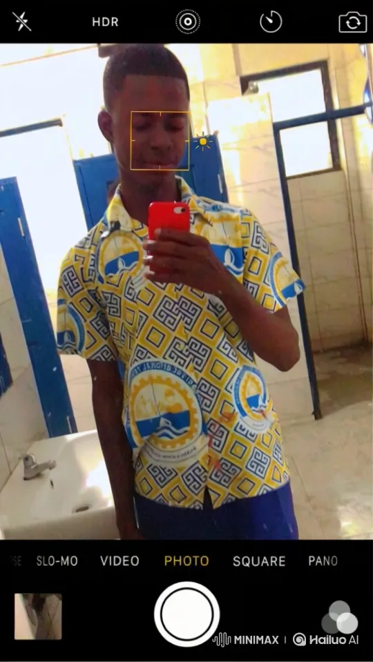 Young Man Taking Selfie in Bathroom – AI Generated Video | Hailuo AI