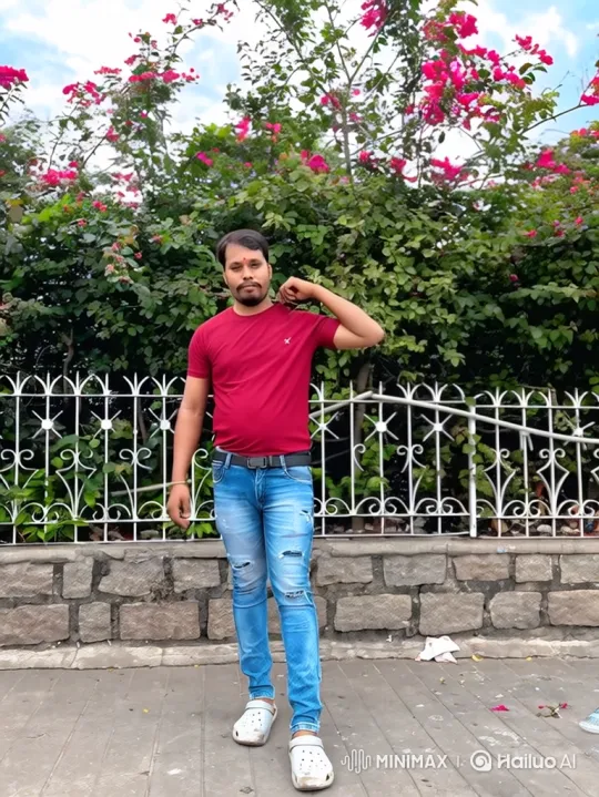 Young Man Smiles Confidently Against Natural Backdrop – AI Generated Video | Hailuo AI