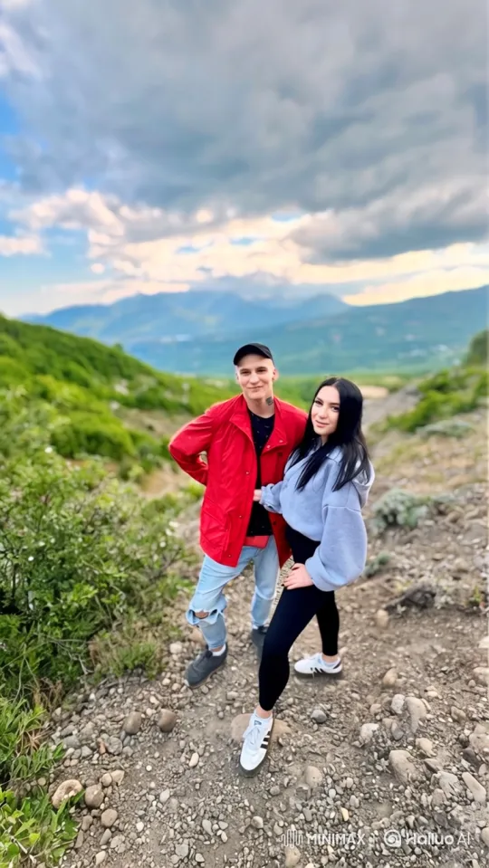 Family Moment: Young Couple and Toddler's Tender Embrace – AI Generated Video | Hailuo AI