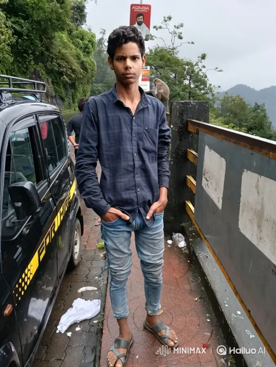 Young Man Stands Still Amidst Serene Nature – AI Generated Video | Hailuo AI