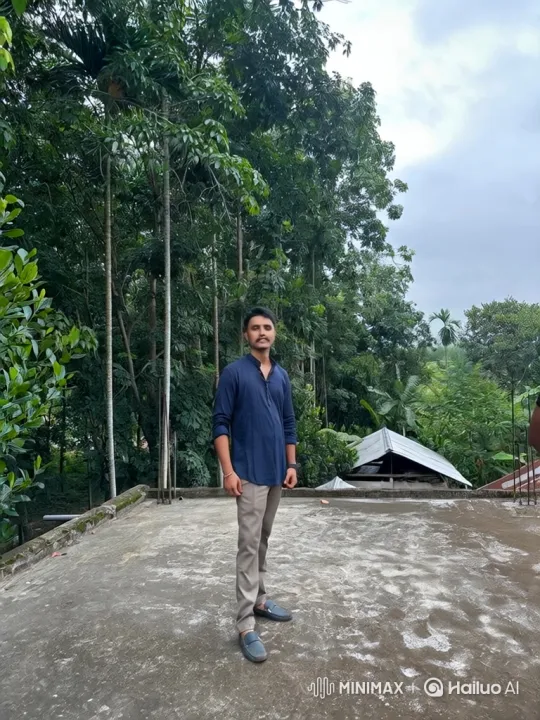 Young Man Meets Figure Resembling Modi on Rooftop – AI Generated Video | Hailuo AI