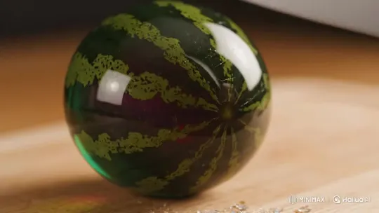 Glass Watermelon Diced: Hyper-Realistic ASMR Experience – AI Generated Video | Hailuo AI