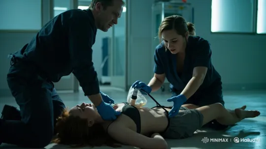 Critical Medical Emergency and Resuscitation Effort – AI Generated Video | Hailuo AI