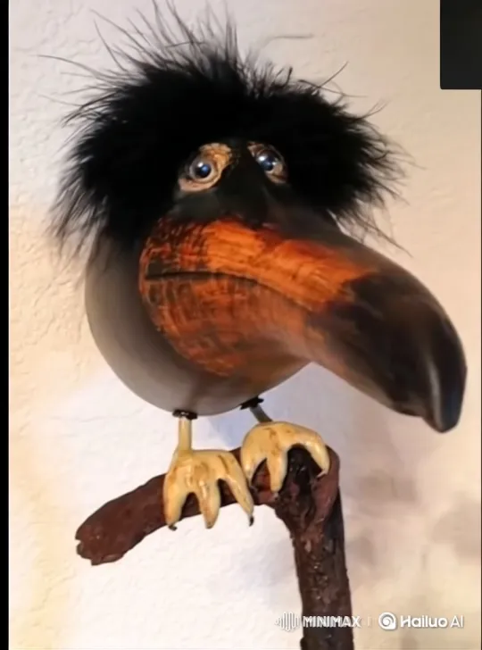 Whimsical Bird Sculpture Comes to Life – AI Generated Video | Hailuo AI