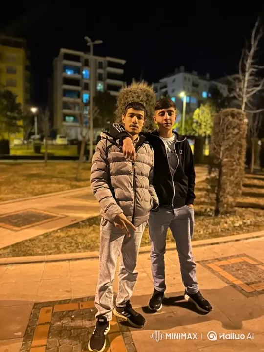 Young Men Detained by Police in Nighttime Park Scene – AI Generated Video | Hailuo AI
