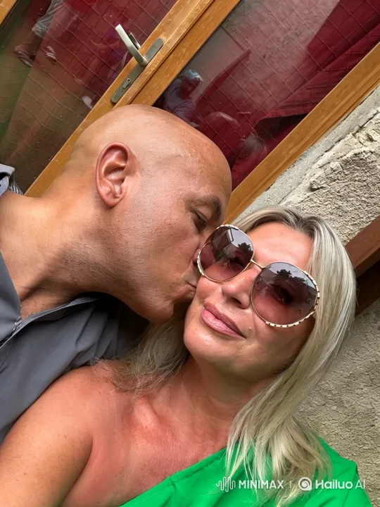 Couple's Tender Moment Against Rustic Background – AI Generated Video | Hailuo AI