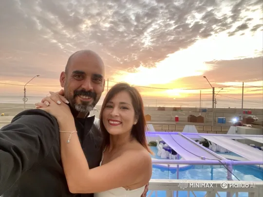 Family Embrace Captured in Sunset Video – AI Generated Video | Hailuo AI