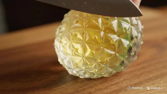 Decorative Crystal Pineapple Sculpture – AI Generated Video | Hailuo AI