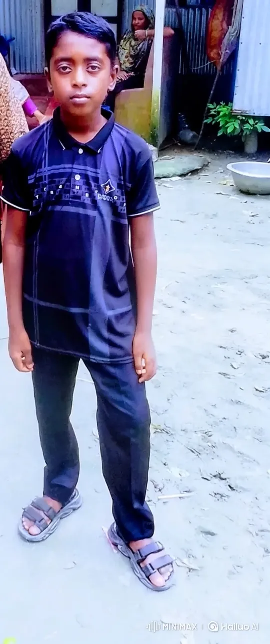 Young Boy Stares Steadily at Camera in Slow Zoom – AI Generated Video | Hailuo AI