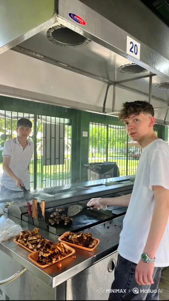 Young Men Grilling Interrupted by Police Arrest – AI Generated Video | Hailuo AI
