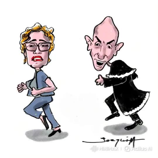 Woman Fleeing Man in Black Robe: Animated Chase Scene – AI Generated Video | Hailuo AI