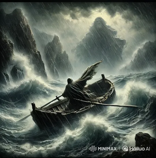Stormy Sea Encounter with Godzilla – AI Generated Video | Hailuo AI