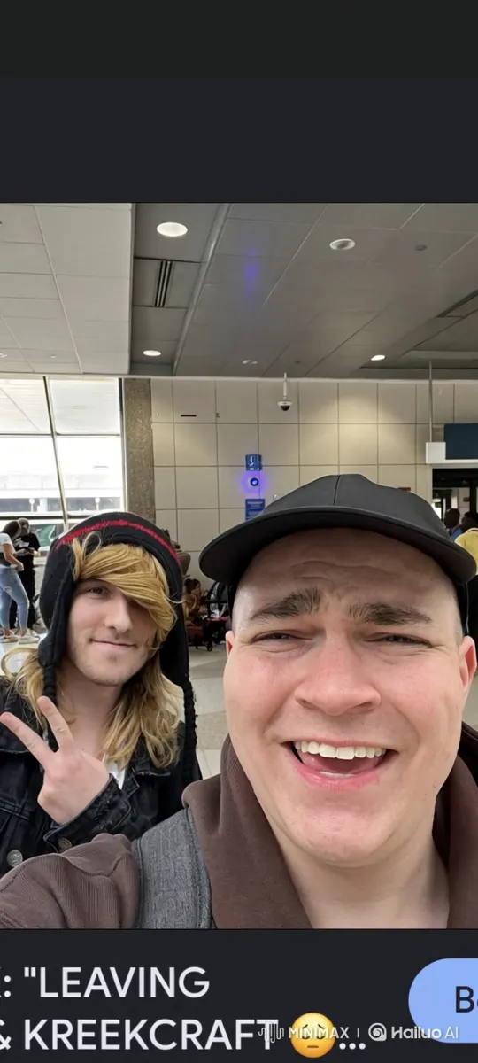 Mysterious Figure Startles Joyful Friends with Card – AI Generated Video | Hailuo AI