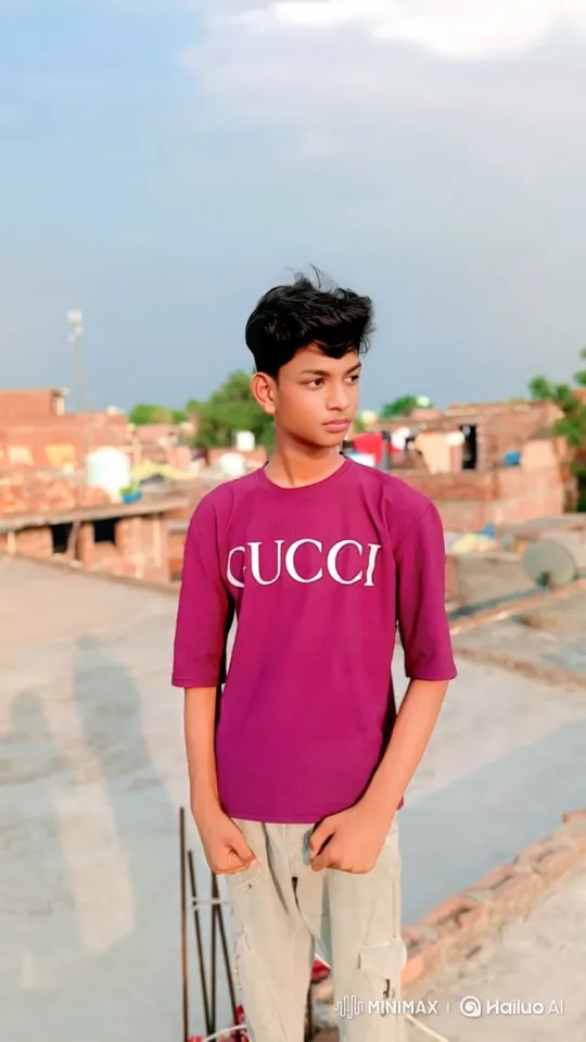 Young Men on Rooftop Watch Plane Fly By – AI Generated Video | Hailuo AI