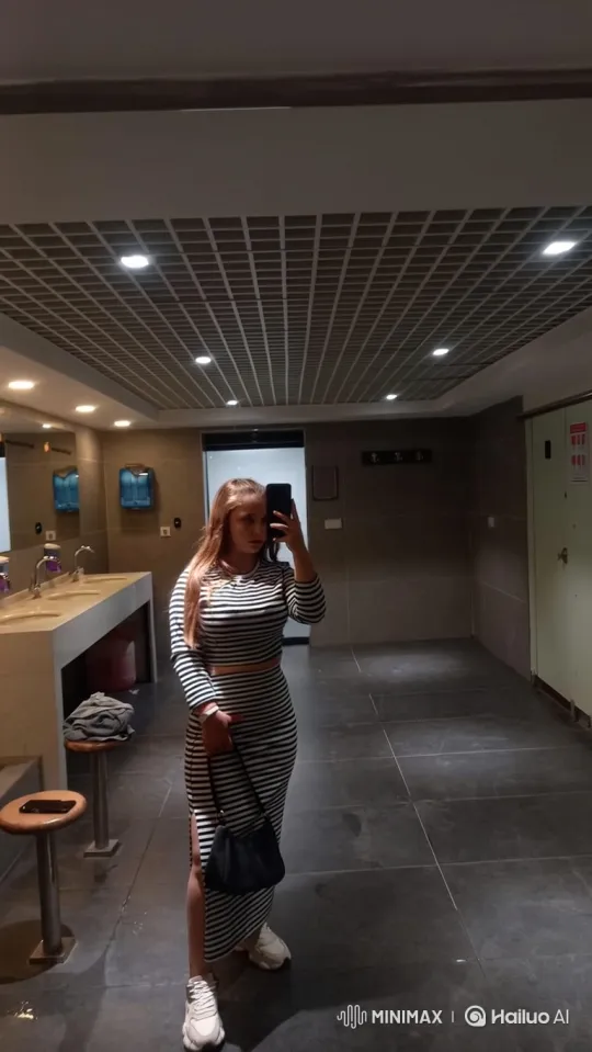 Police Officer Flirts with Woman in Restroom – AI Generated Video | Hailuo AI