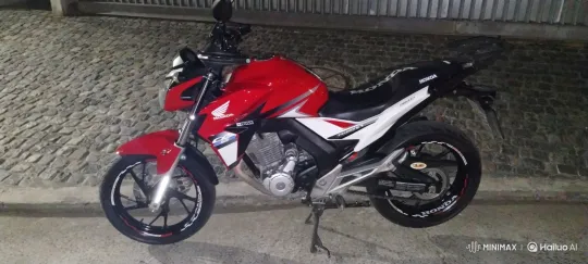 Honda Motorcycle Accelerates on Cobblestone Street – AI Generated Video | Hailuo AI