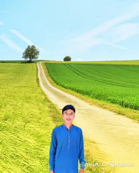 From Countryside to City: Young Man in Blue Tunic Drives Porsche – AI Generated Video | Hailuo AI