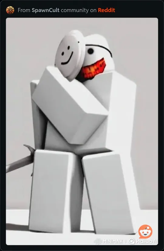 Disturbing Figure Unveils Menacing Smile with Mask – AI Generated Video | Hailuo AI