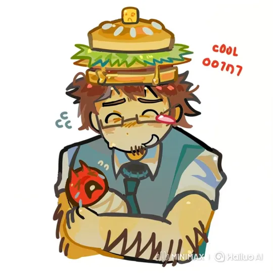 Cartoon Character Feeds Delighted Creature a Burger – AI Generated Video | Hailuo AI